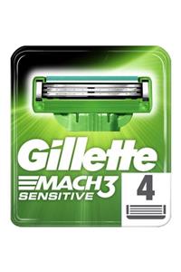 Gillette Mach3 Sensitive 4'lü Yedek Tıraş Bıçağı