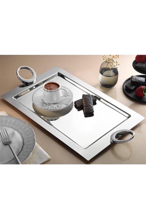 Tiamo Hatır Kahve Tepsi Silver