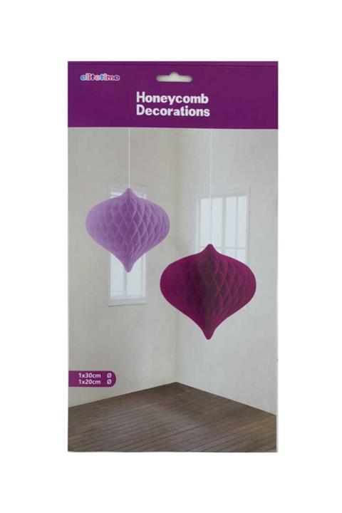 PiCare Süs Ponpon Petek.pırlanta 2li Set Mor Pk:1 Ar1724mor