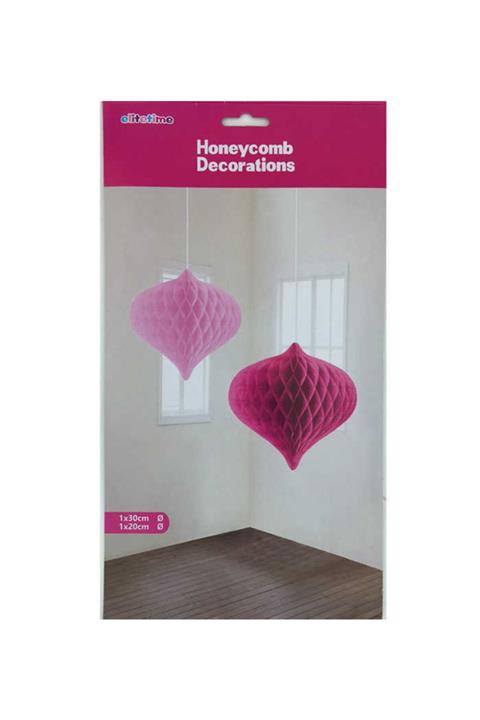 PiCare Süs Ponpon Petek.pırlanta 2li Set Pembe Pk:1 Ar1724p