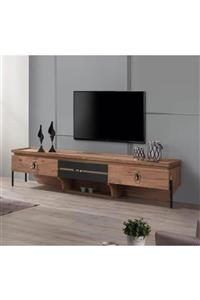 SİVAS GÖZDE MOBİLYA Yeni Tarz Çekmeceli Tv Sehpası 200x47x49 cm