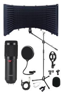 Lastvoice Bm800pf Mikrofon Yalıtım Paneli Stand Filtre Shock Mount set