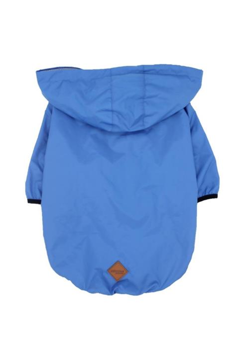 Pawstar Mavi Fileli Büyük Köpek Mont Büyük Irk Yağmurluk Köpek Kıyafeti