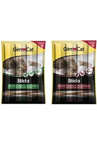 Gimcat Sticks 12 Adet 6 Kuzulu + 6 Hindili Kedi Ödül Çubuğu