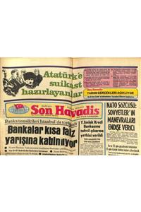 Gökçe Koleksiyon Son Havadis Gazetesi 8 Eylül 1981 - Dünya Kürek Şampiyonası Sona Erdi