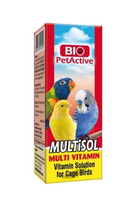 Bio PetActive Multisol Multi Vitamin Kuş Vitamini 30ml