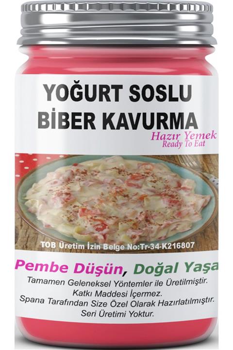 SPANA Ev Yapımı Katkısız Yoğurt Soslu Biber Kavurma 330 gr