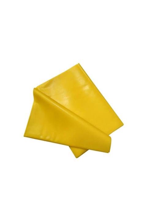 fdm stores Sarı Pilates Lastiği Kolay Direnç Pilates 120 Cm*15 Cm*0.25 Mm