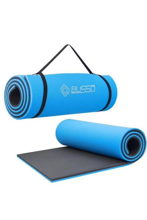 BUSSO Plt35 1,0 Cm Pilates Matı-çift Renkli- Mavi