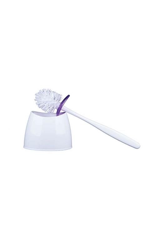 Zambak Plastik Inci Klozet Fırça Lila