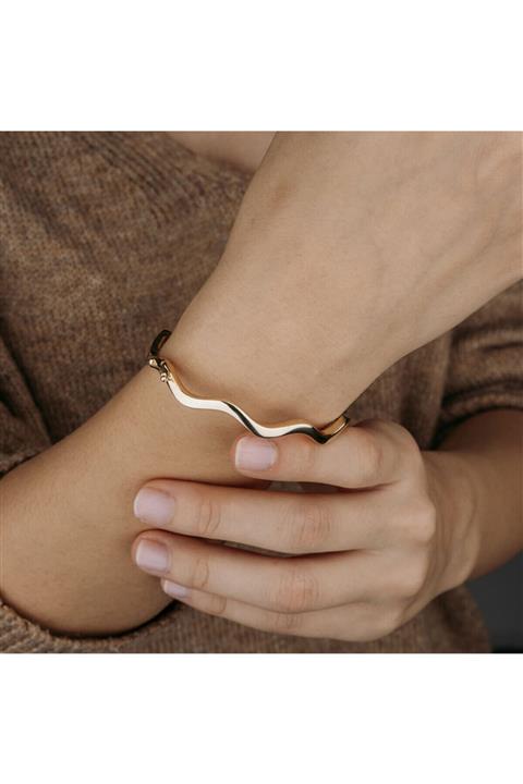 Siena 14 Ayar Yeşil Altın, Es Model Bilezik