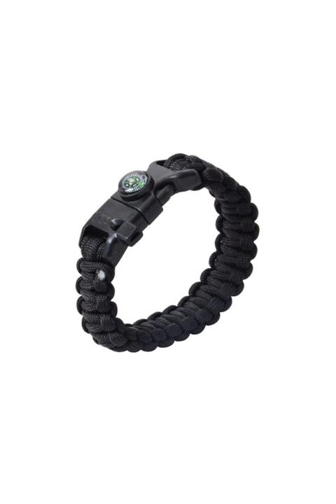 NURGAZ Campout Magnezyumlu Paracord Bileklik Pusulalı