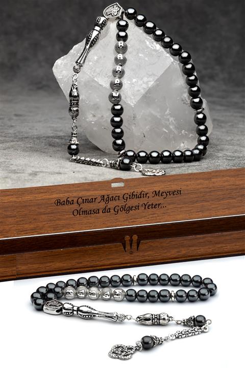 ZİQR TESBİH Erkek Babalar Günü Hediyesi Hematit Tesbih