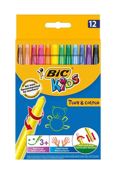 Bic 12'li Çevirmeli Pastel boya