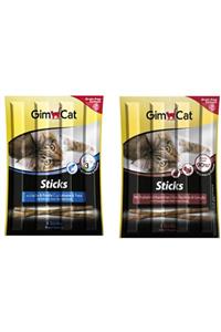 Gimcat Sticks 10 Adet Kedi Ödül Çubuğu 5 Somonlu + 5 Hindili