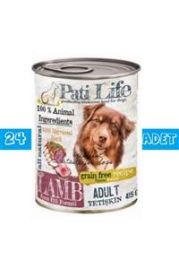 Pati Life Konserve Kuzu Etli Köpek Maması 24 Adet 415 g