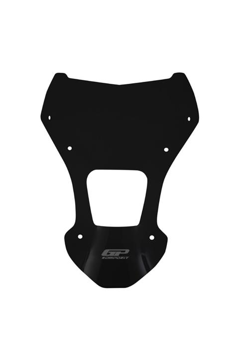 GP KOMPOZİT Honda Africa Twin Crf1000l 2016-2019 Uyumlu Kısa Ön Cam Siyah 36 Cm