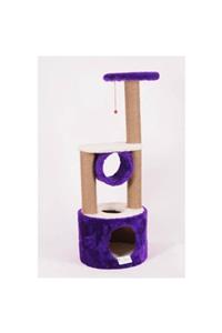 Cathause Cat Hause S05 Yuvalı Katlı Kedi Tırmalama Mor 112 Cm