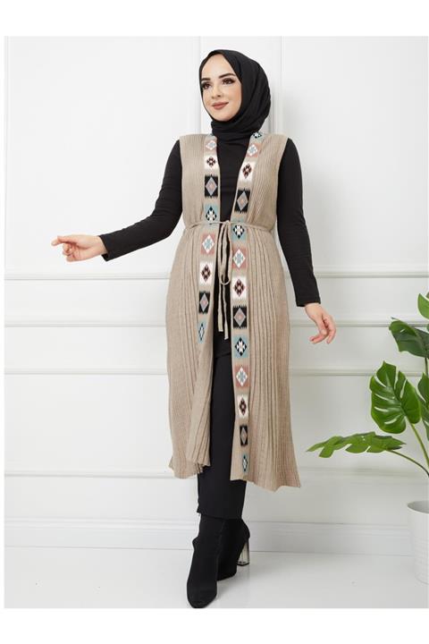 KLOÇ Etnik Desenli Yelek