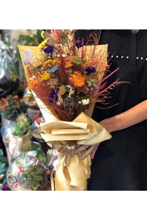 Çiçek Yolla Stabil Kuru Çiçek Buketi