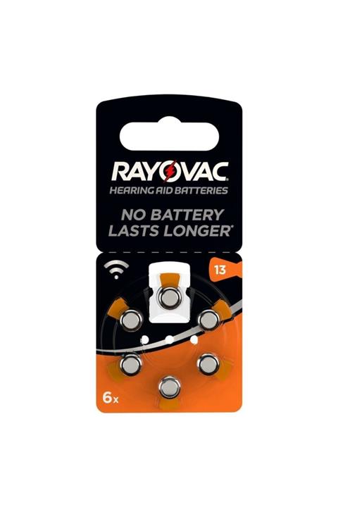 Rayovac Activeair 13 Numara Işitme Cihazı Pili 1 Paket 6'lı Pil Kulaklık Pili Kulak Içi Işitme Cihaz