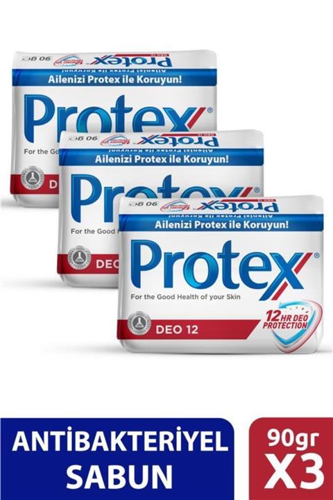 Protex Deo 12 Hijyenik Sabun 3 X 90 gr
