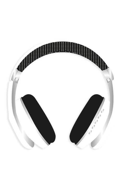 DÜVENCİ TİCARET Mph-07 Kablolu Büyük Kulaklık Beyaz