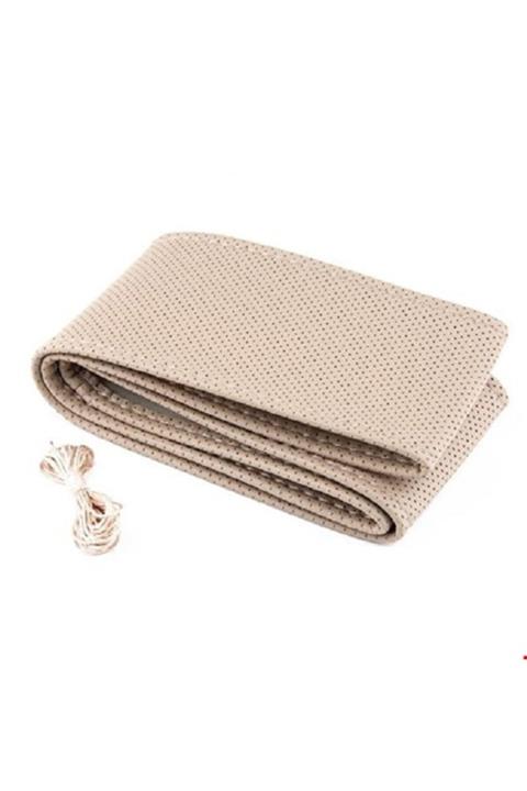 reyoto Dikmeli Bej Direksiyon Kılıfı Deri Noktalı