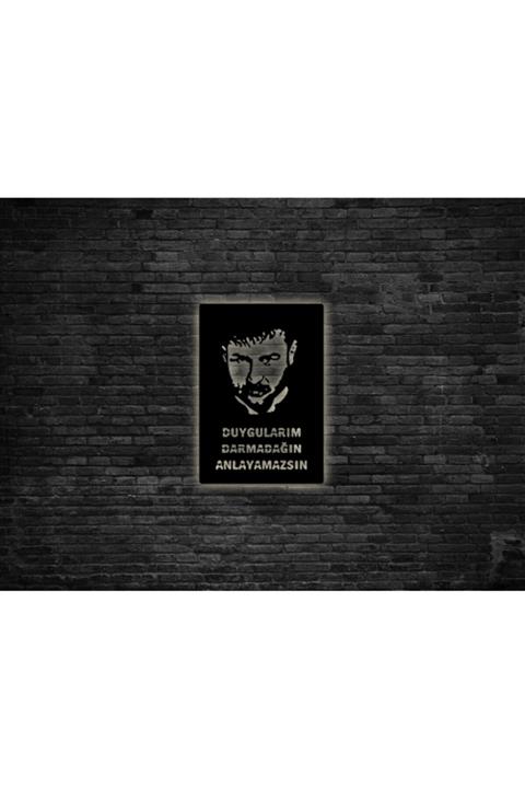 Prodizayn Tasarım Azer Bülbül Ledli Ahşap Tablo