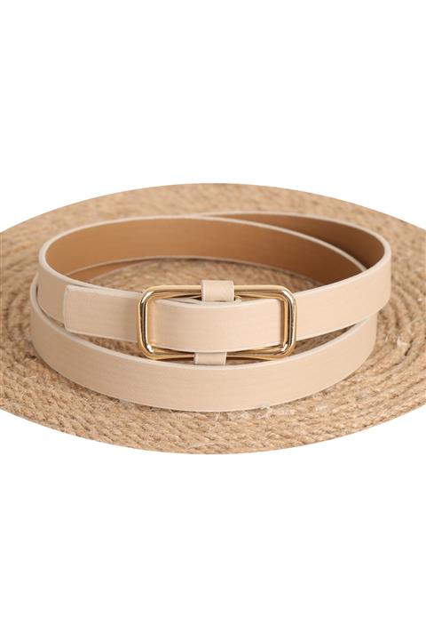 Playaks Dikdörtgen Tokalı Ayarlı Kadın Kemer