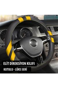 Garaj Marketim Elit Direksiyon Kılıfı Sarı Kutulu - Geçme