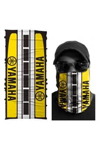 NECKO Yamaha Sarı Siyah Retro Buff Bandana