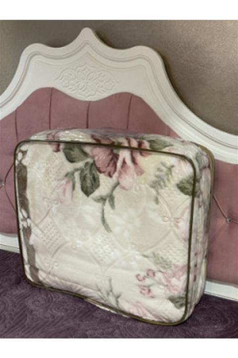 Merinos Polyester Battaniye 220x240 Layna Bej