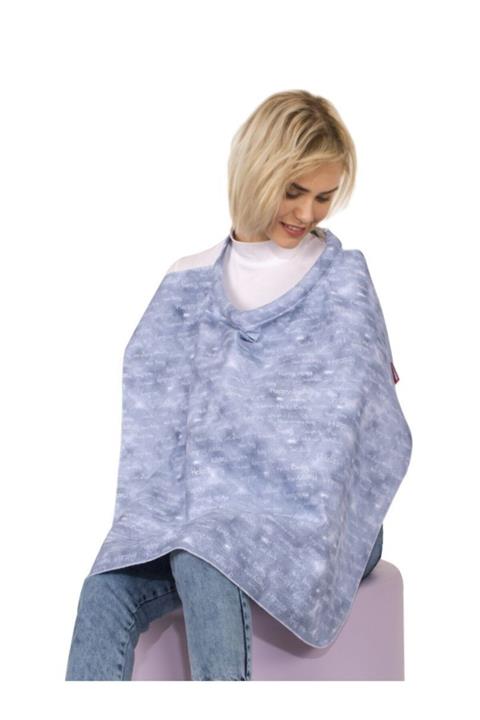 Sevi Bebe Tokalı Anne Emzirme Örtüsü - Kot Desen