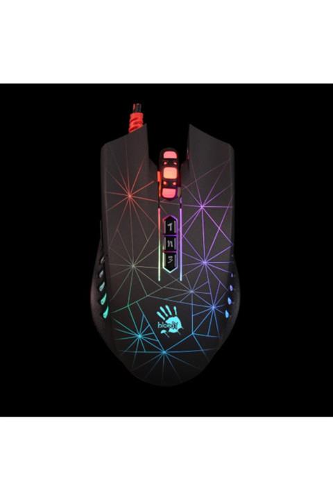 Bloody P81 Siyah Lk 5k Rgb Multi Core Metal Ayak 5000cpı Usb Optik Gamer Mouse