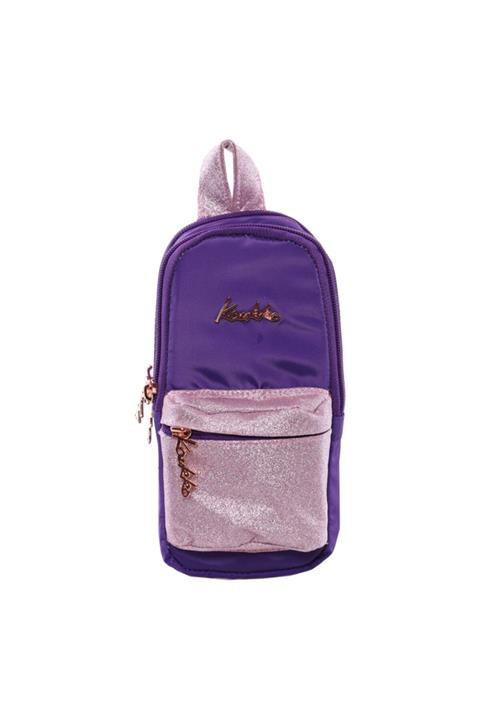 KAUKKO Magical Junior Bag Kalem Çantası Simli-mor K2204