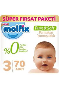 Molfix Pure&soft 3 Numara Bebek Bezi 70 Li