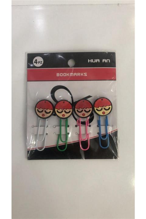 HUA AN 4 Adet Sevimli Masum Kızlar Figürlü Defter Ve Kitap Ataş Bookmarks