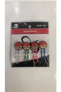 HUA AN 4 Adet Sevimli Masum Kızlar Figürlü Defter Ve Kitap Ataş Bookmarks