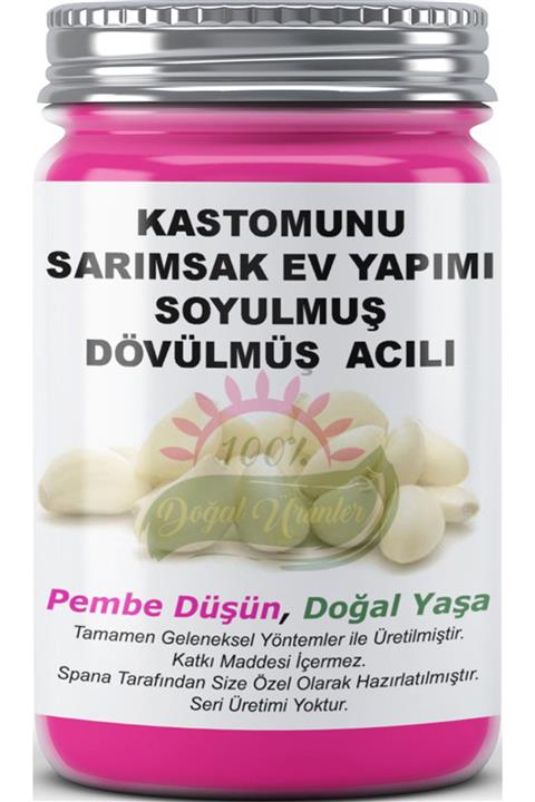 SPANA Kastomunu Sarımsak Soyulmuş Dövülmüş Acılı Ev Yapımı Katkısız 330gr