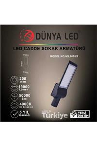 DÜNYA LED Hs.1005/2 Cadde 200w Led Cadde Sokak Arm.ü 4000k Ilık Beyaz Işık