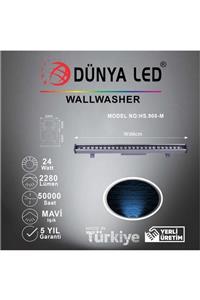 DÜNYA LED Hs.908-m 24x1w Wallwasher Mavi