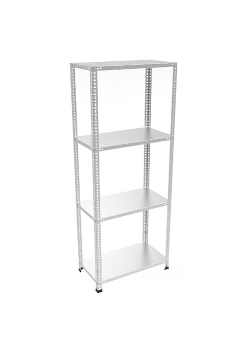 RafBurada 4 Katlı Galvaniz Çelik Raf 1.00 Mm-31x75-200cm
