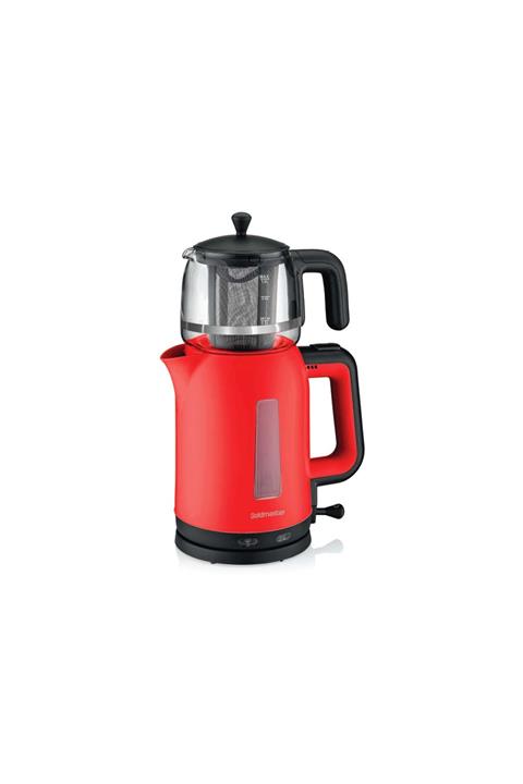 GOLDMASTER Bergamot Çay Makinesi Kırmızı In-6321k