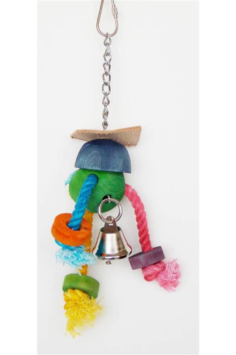 Eastland Zilli Ahşap Kuş Oyuncaği