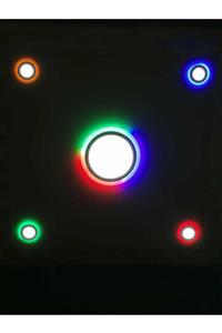 ArTech Dekoratif Üç Renkli Led Panel Sıvaaltı 24cm Çaplı Tavan Armatür Yüksek Işık Güçlü 18 6w