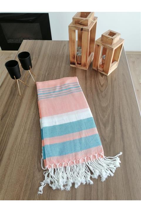 Hueva Home Bambu Püsküllü Plaj Havlusu Peştemal