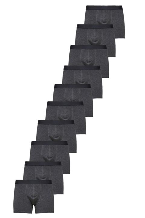 JOHN LION Erkek  Premium Füme Likralı Boxer 10'lu