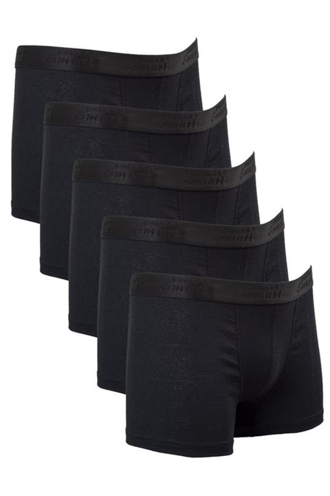 Line Smart 5'li Erkek Pamuklu Siyah Boxer