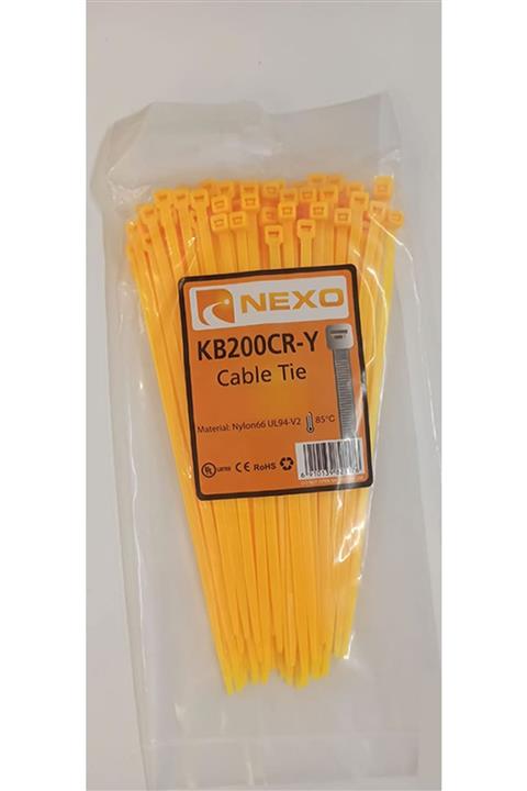 Nexo Renkli Kablo Bağı (300x4,80) Sarı 100'lü Paket